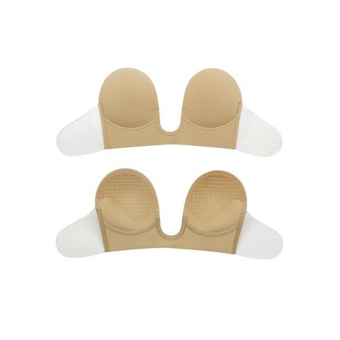 Strapless Adhesive Bra Invisible Push Up Backless Sticky For Low Cut Deep V Wedding Prom Dress Natural Bra Accessories