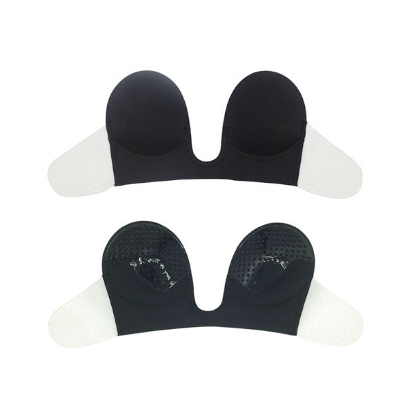 Strapless Adhesive Bra Invisible Push Up Backless Sticky For Low Cut Deep V Wedding Prom Dress Black Bra Accessories