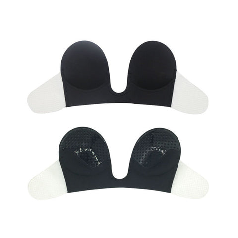 Strapless Adhesive Bra Invisible Push Up Backless Sticky For Low Cut Deep V Wedding Prom Dress Black Bra Accessories