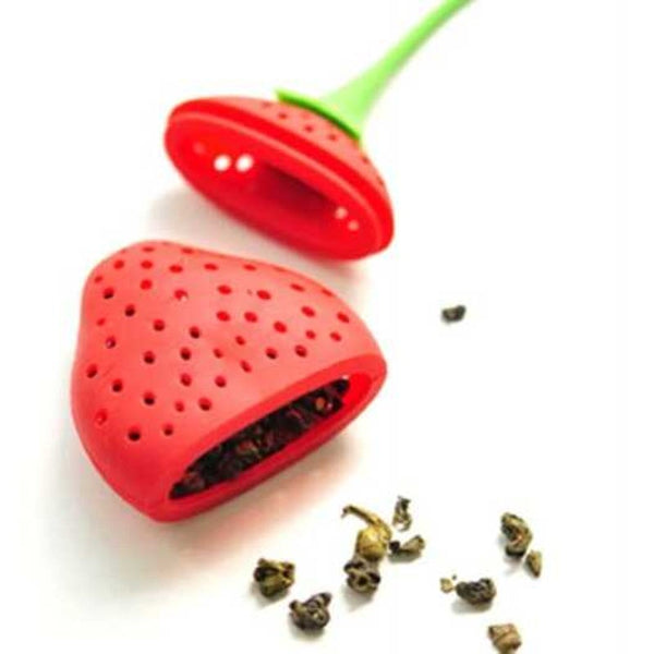 Silicone Strawberry Tea Infuser Teapot Tool Leaf Strainer Ball Holder
