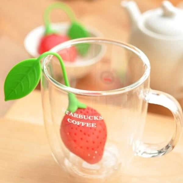 Silicone Strawberry Tea Infuser Teapot Tool Leaf Strainer Ball Holder Tea Infusers
