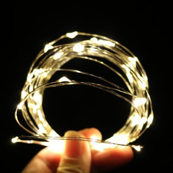 String Light For Patio Micro 50 Warm White Ray Leds 5M