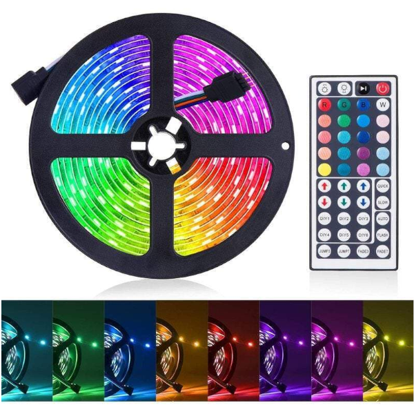 5M Led Light Bar Strip Lights Rgb 5050 Colour Changing Remote Control String Lights