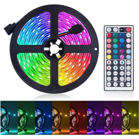 5M Led Light Bar Strip Lights Rgb 5050 Colour Changing Remote Control