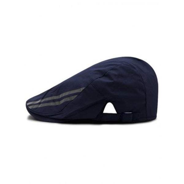 Striped Pattern Waterproof Newsboy Cap Cadetblue Hats