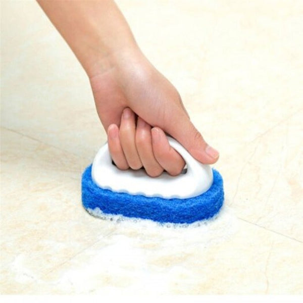 Strong Decontamination Bath Brush Magic Sponge Tiles Wash Pot Clean Rub Blue