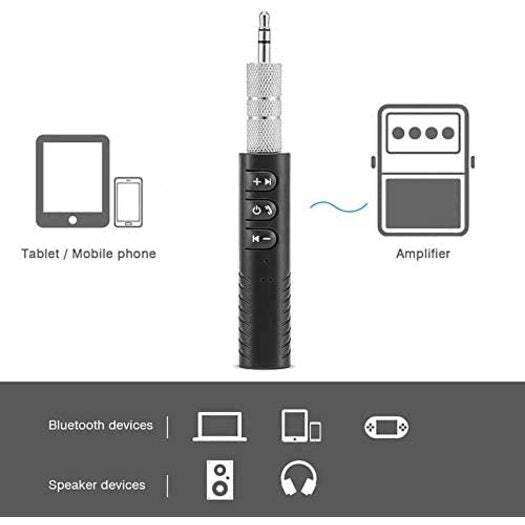 Audio Transmitters Receivers 2 / Pcs 3.5Mm Wireless Bluetooth Adapter Aux Stereo Music Car