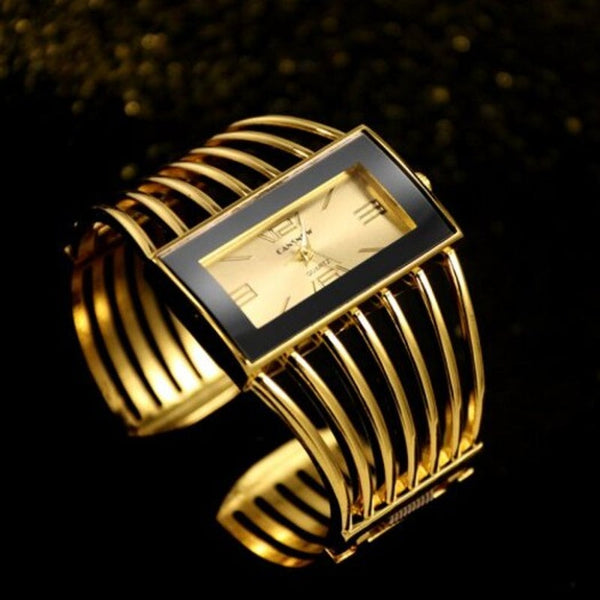 Veile Studios Stylish Bracelet Watch Women Rose Gold Quartz Rectangle Dial Clock For Lady Girls White Watches