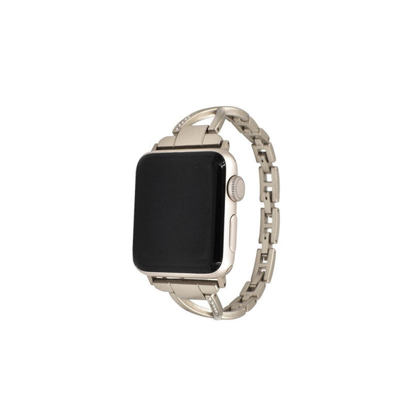 Stylish Metal X Shaped Shiny Watch With Steel Strap For Apple Iwatch 5 4 3 2 1 Watch Bands