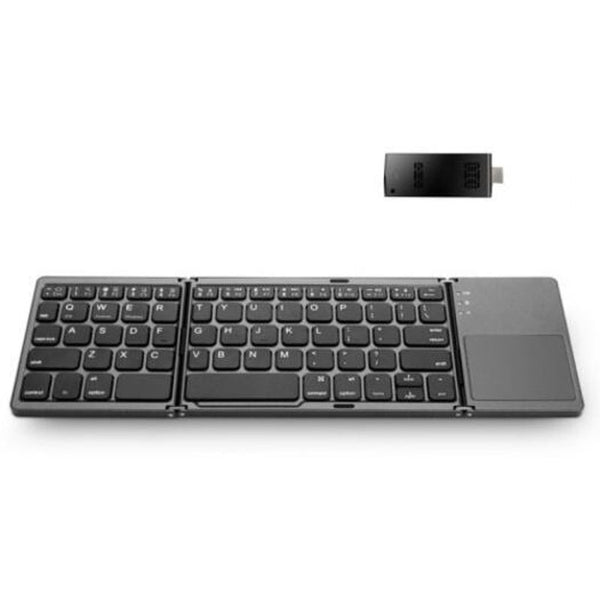 Stylish Mini Foldable Wireless Bluetooth Keyboard Black Keyboards & Keypads