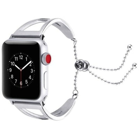 Stylish Watchstrap Watchband For 38Mm Dial Apple Series Silver