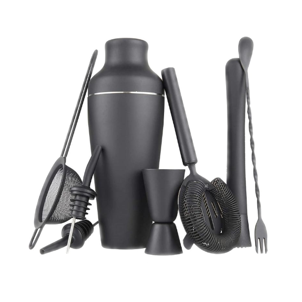 Stylish Matte Black 500Ml Stainless Steel tail Shaker Set tail Shakers & Sets