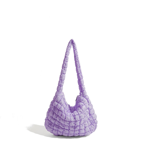 Stylish Shoulder Handbag Women Nylon Zipper Closure Solid Color Large Medium Women's Bags & Handbags