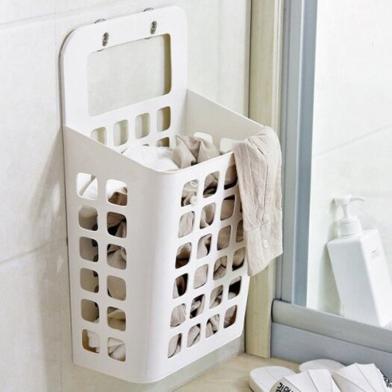 Sucked Hanging Laundry Hamper Dirty Clothes Storage Basket White Laundry Baskets & Hampers