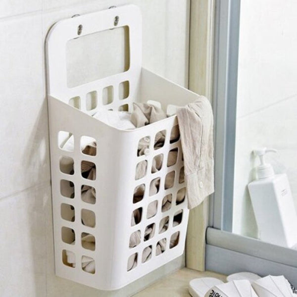 Sucked Hanging Laundry Hamper Dirty Clothes Storage Basket White Laundry Baskets & Hampers