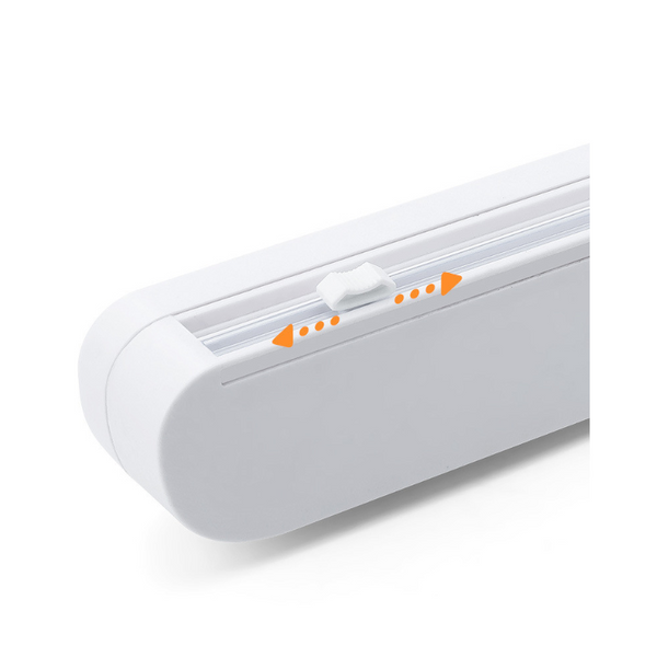 Suction Cup White Plastic Wrap Cutter Kitchen Tools Cling Film Foil & Food Wraps