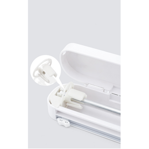 Suction Cup White Plastic Wrap Cutter Kitchen Tools Cling Film Foil & Food Wraps