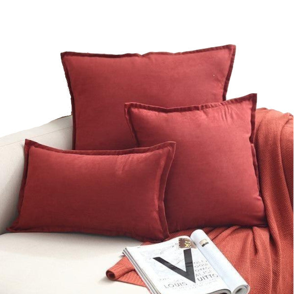 Suede Throw Pillows Cushion Covers Comfortable Decor Cushions & Decorative Pillows