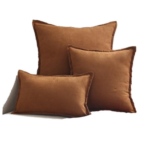 Suede Throw Pillows Cushion Covers Comfortable Home Decor