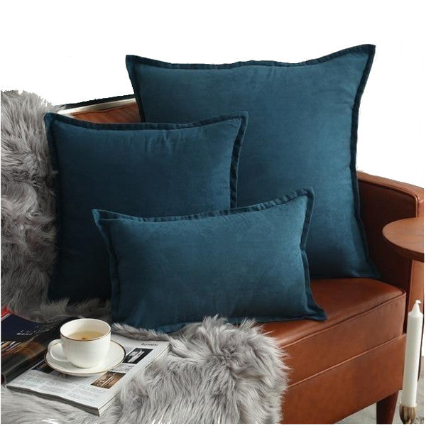 Suede Throw Pillows Cushion Covers Comfortable Decor Cushions & Decorative Pillows