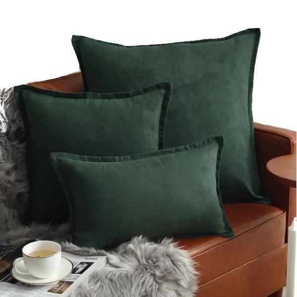 Suede Throw Pillows Cushion Covers Comfortable Decor Cushions & Decorative Pillows