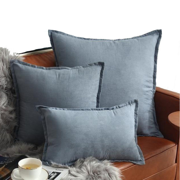 Suede Throw Pillows Cushion Covers Comfortable Decor Cushions & Decorative Pillows