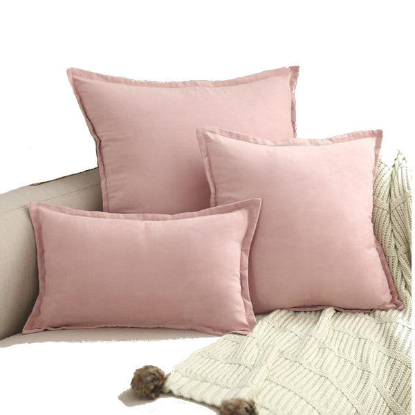 Suede Throw Pillows Cushion Covers Comfortable Decor Cushions & Decorative Pillows