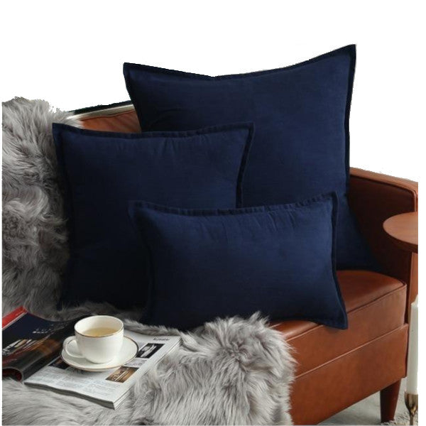 Suede Throw Pillows Cushion Covers Comfortable Decor Cushions & Decorative Pillows
