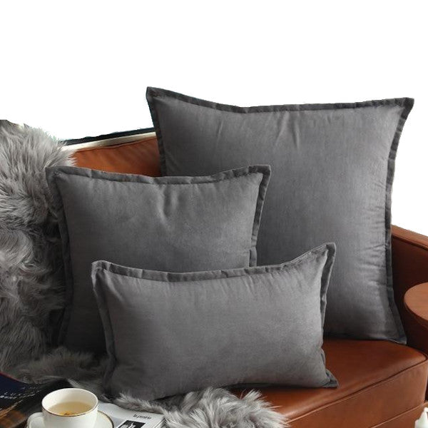 Suede Throw Pillows Cushion Covers Comfortable Decor Cushions & Decorative Pillows