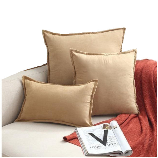 Suede Throw Pillows Cushion Covers Comfortable Decor Cushions & Decorative Pillows