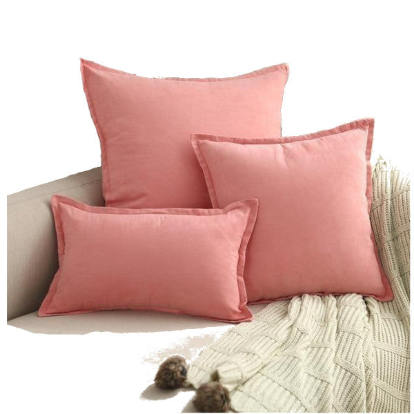 Suede Throw Pillows Cushion Covers Comfortable Decor Cushions & Decorative Pillows