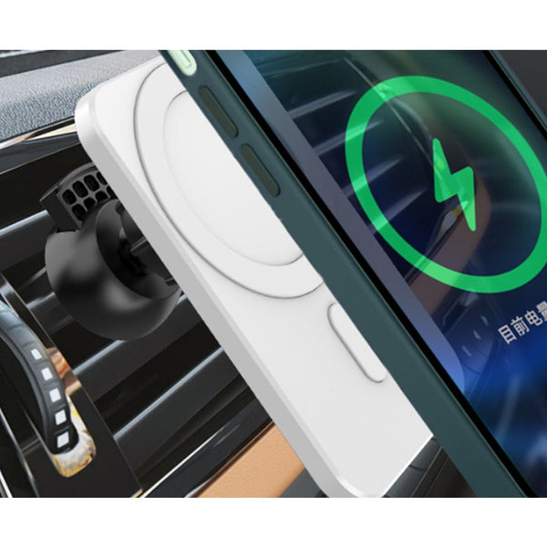 Ireless Charger Magsafe 15W Mobile Phone Holder For Iphone Magnetic Car Wireless Apple 12 Chargers & Cradles