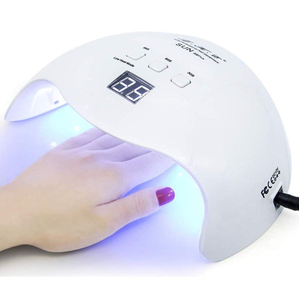 Sun Uv Led Nail Lamplke Dryer 40W Gel Polish Light With 3 Timers Professional Art Tools Accessories White Nail Dryers & Lamps