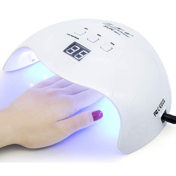 Sun Uv Led Nail Lamplke Dryer 40W Gel Polish Light With 3 Timers Professional Art Tools Accessories White