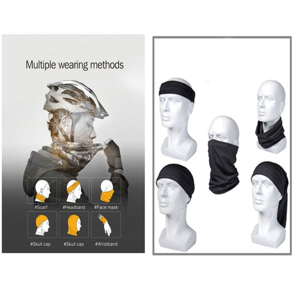 Sun Uv Protection Neck Gaiter Washable Reusable Magic Face Cover Dust Wind Bandana Balaclava Headwear For Fishing Hiking Balaclavas Masks & Tubes