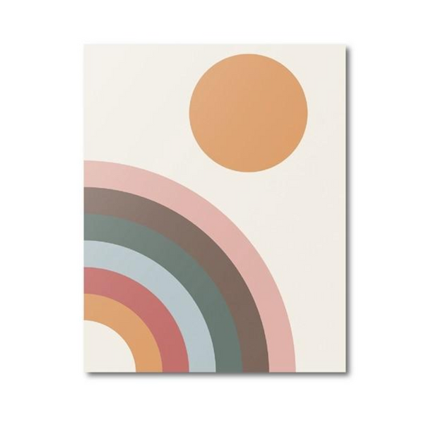 Sunny Rainbows Cartoon Trendy Poster Nursery Canvas Painting Prints Wall Art Posters & Prints