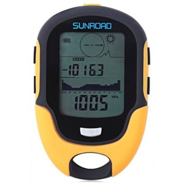Sunroad Multifunctional Digital Compass Altimeter Barometer Orange Other Camping