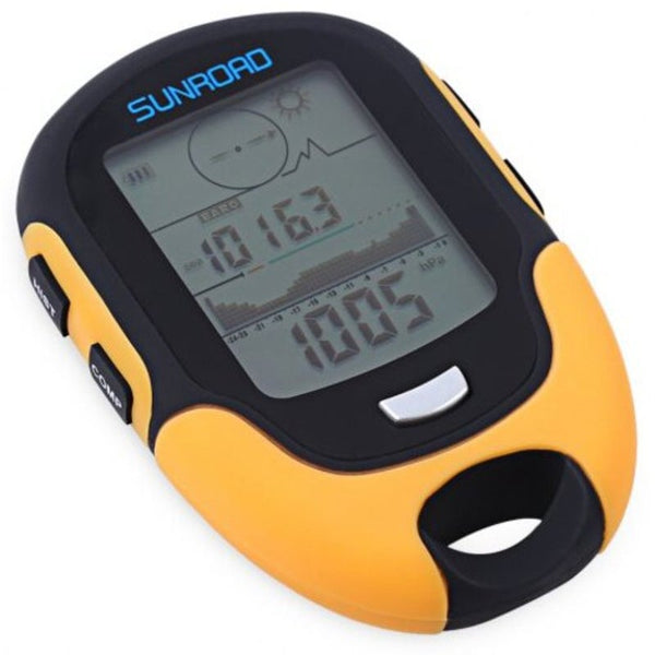 Sunroad Multifunctional Digital Compass Altimeter Barometer Orange Other Camping