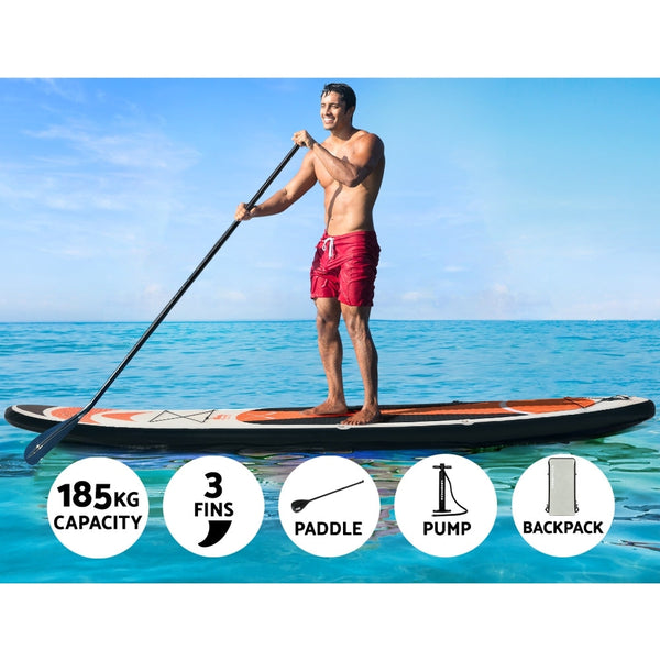 Weisshorn Stand Up Paddle Board 11Ft Inflatable Sup Surfboard Paddleboard Kayak Red Surfboards