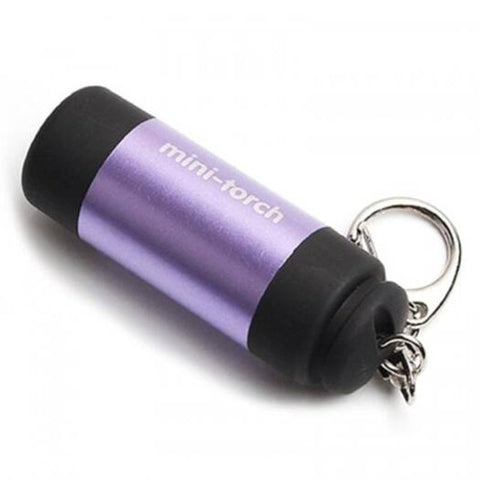 Super Bright Usb Charging Mini Led Keychain Flashlight For Daily Use Medium Purple