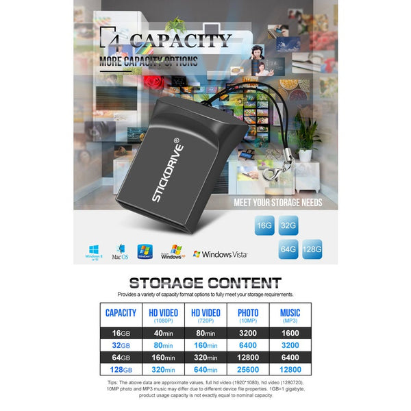 Super Mini Usb Flash Drive Memory Stick Storage Pen 16Gb Usb Flash Drives