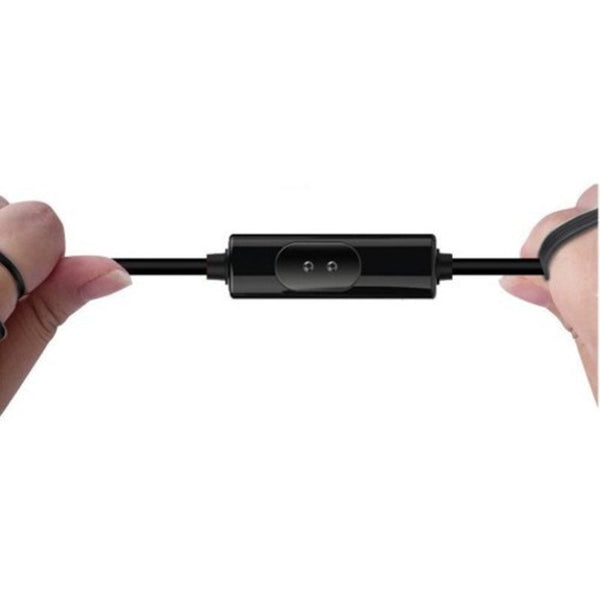 Supper Bass Metal Earbuds Earphone Headphone Microphone Black Wired Earphones