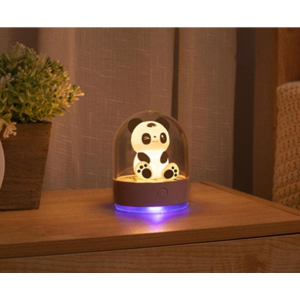 Creative Cute Panda Aromatherapy Usb Charging Led Desktop Colourful Night Light Night Lights