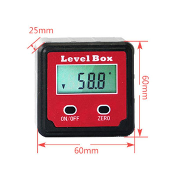 Precision Electronic Digital Display Inclinometer Level Meter Angle Box Protractor Protractors