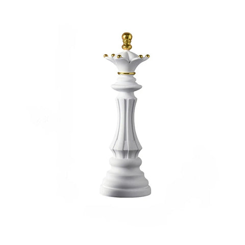 Figurine Chess Piece White Queen Medium Resin Living Room Decoration Gifts Sculptures & Figurines