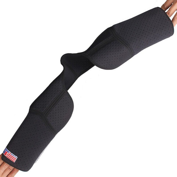 Sx641 Black Sports Double Shoulder Brace Support Strap Wrap Belt Band Pad