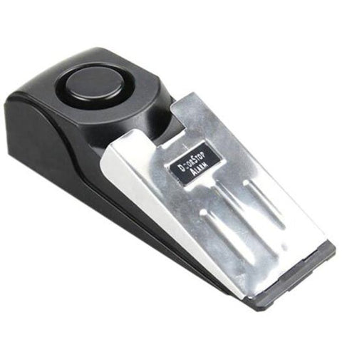 Syj112203 120Db Door Stop Block System Security Burglar Sensors Alarm Black Alarm Systems