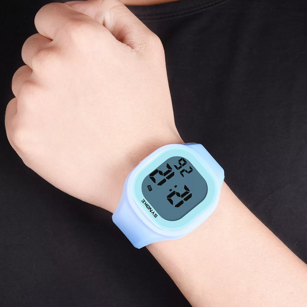 Veile Studios Electronic Watch Waterproof Luminous Digital Sports Wristwatch Wristwatch Bands