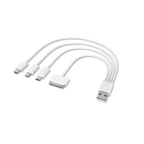 4In1 8 Pin V8 Micro Usb Mini 30 To Usb3.0 Charging Sync Data Cable White Cables & Adapters