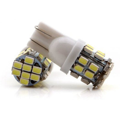T10 24Smd 1206 3020 Led Car Wedge Light Auto License Plate Clearance Lamp 2Pcs White